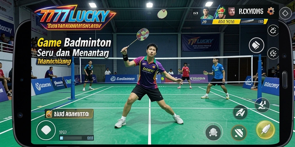 Antarmuka menarik dengan grafis Badminton yang memukau.