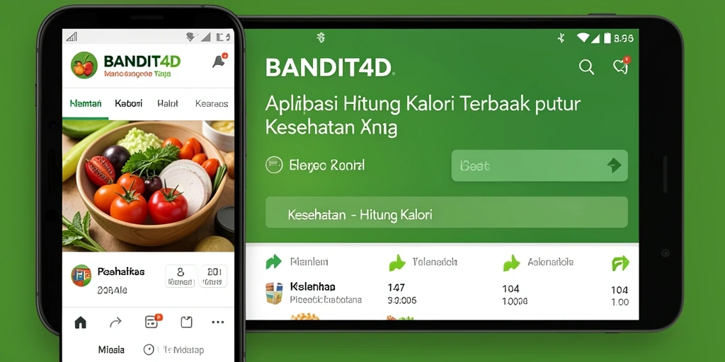 Tampilan antarmuka BANDIT4D yang mudah digunakan untuk menghitung kalori.