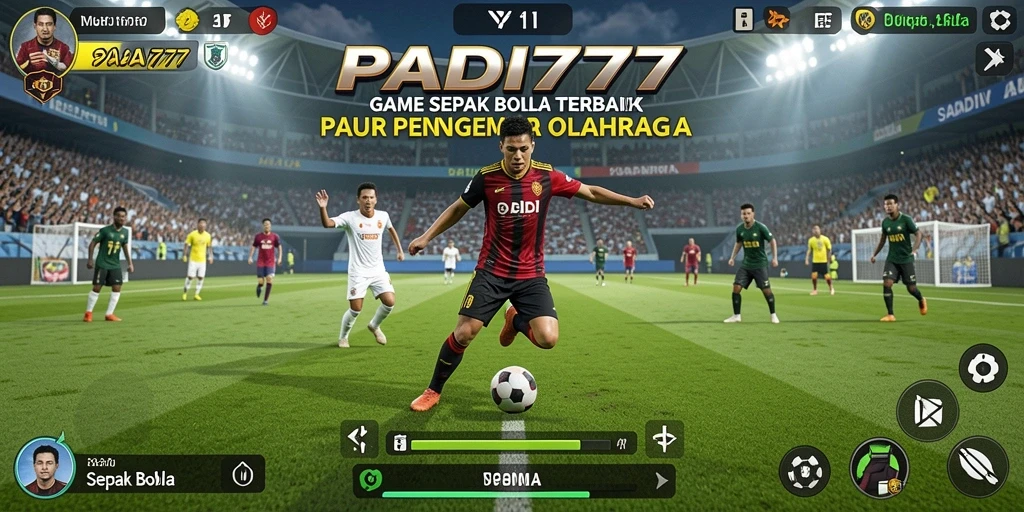 Tampilan antarmuka PADI777 dengan fitur Sepak Bola yang menarik.