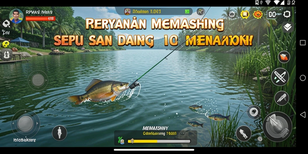 Tampilan antarmuka dan fungsi memancing yang menarik di RPYYY.